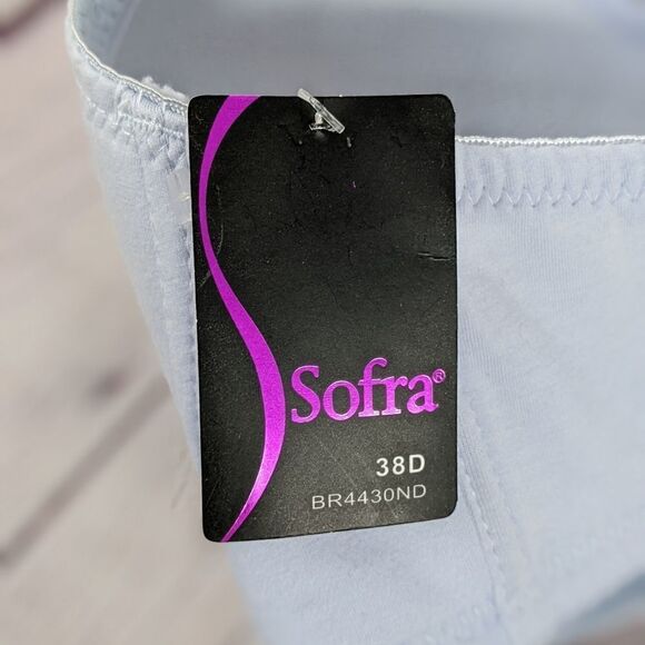 NWT Sofra Full Cup Wire Free Bra Wide Straps 3 Hooks Cup D (BR4430ND) - Picture 7 of 9